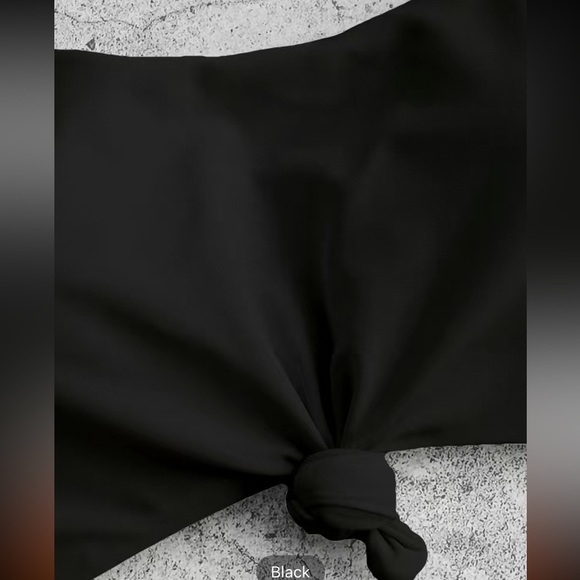 NWT Black bikini top, size large​ - Picture 5 of 9